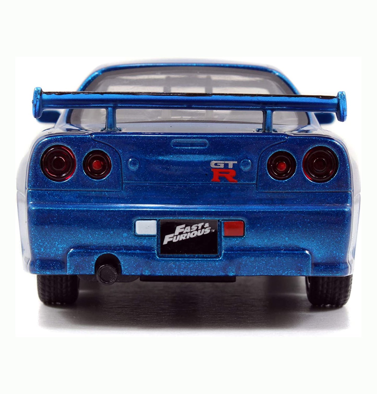 Fast & Furious Brian's Nissan Skyline GT-R R34 Silver & Nissan GT-R R34 Blue 1:32 Die - Cast Car