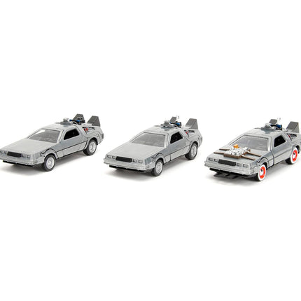 Jada Toys - Back to The Future 1:32 Time Machine 3-Pack Die-Cast Cars
