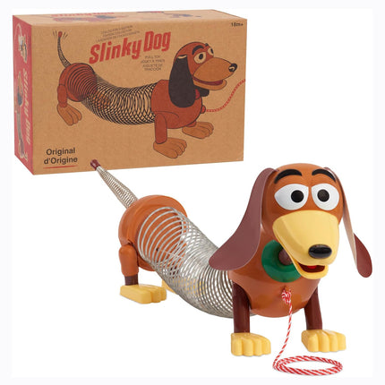 Retro Slinky Dog Pull Toy, Original Walking Spring Toy