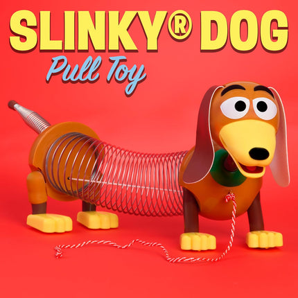Retro Slinky Dog Pull Toy, Original Walking Spring Toy