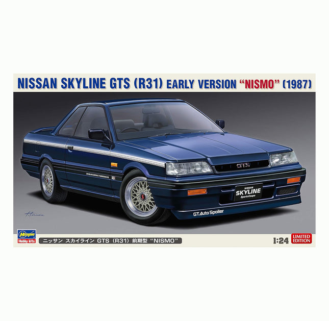 Hasegawa 1:24 Nissan Skyline GTS (R31) Early Version 'NISMO', (1987) Blue Model Kit
