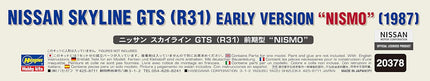 Hasegawa 1:24 Nissan Skyline GTS (R31) Early Version 'NISMO', (1987) Blue Model Kit