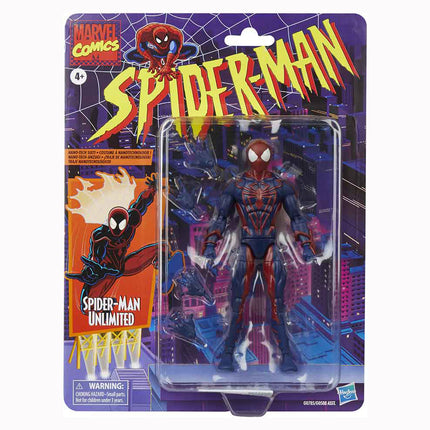 Spider-Man Marvel Legends Series Unlimited, Retro Comics Collectible 6-Inch Scale Action Figure