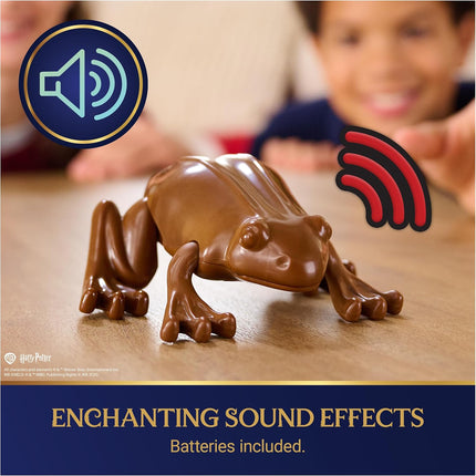 Wizarding World Harry Potter, Interactive Chocolate Frog Toy, Jumps & Leaps with Sound Effects