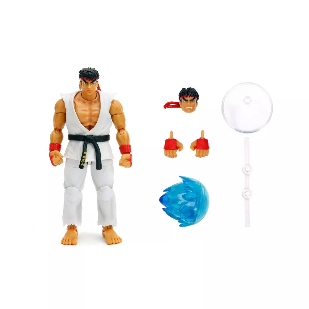 Jada Street Fighter II Ryu Deluxe Action Figure - 1:12 Scale Figure