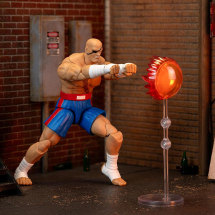 Jada Street Fighter II Sagat Deluxe Action Figure - 1:12 Scale Figure