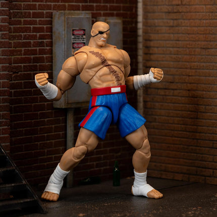 Jada Street Fighter II Sagat Deluxe Action Figure - 1:12 Scale Figure