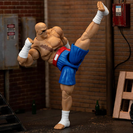 Jada Street Fighter II Sagat Deluxe Action Figure - 1:12 Scale Figure