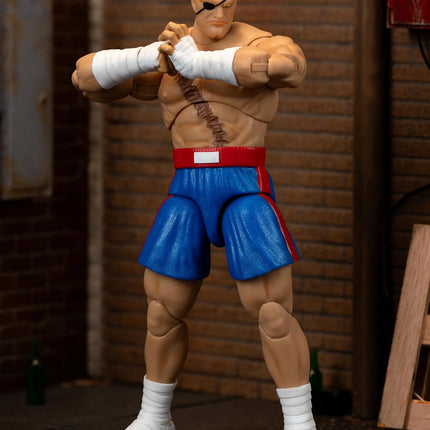 Jada Street Fighter II Sagat Deluxe Action Figure - 1:12 Scale Figure