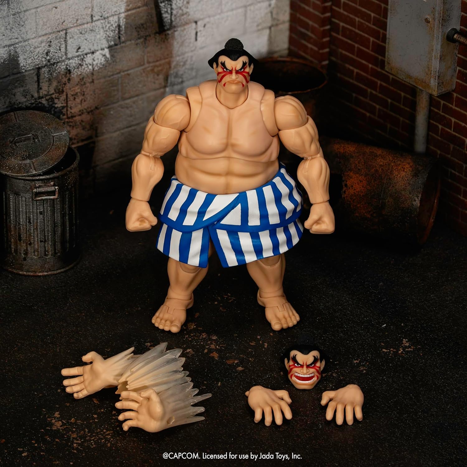 Jada Toys Street Fighter II Mr. Honda Action Figure 1:12 Deluxe Scale 6" Tall