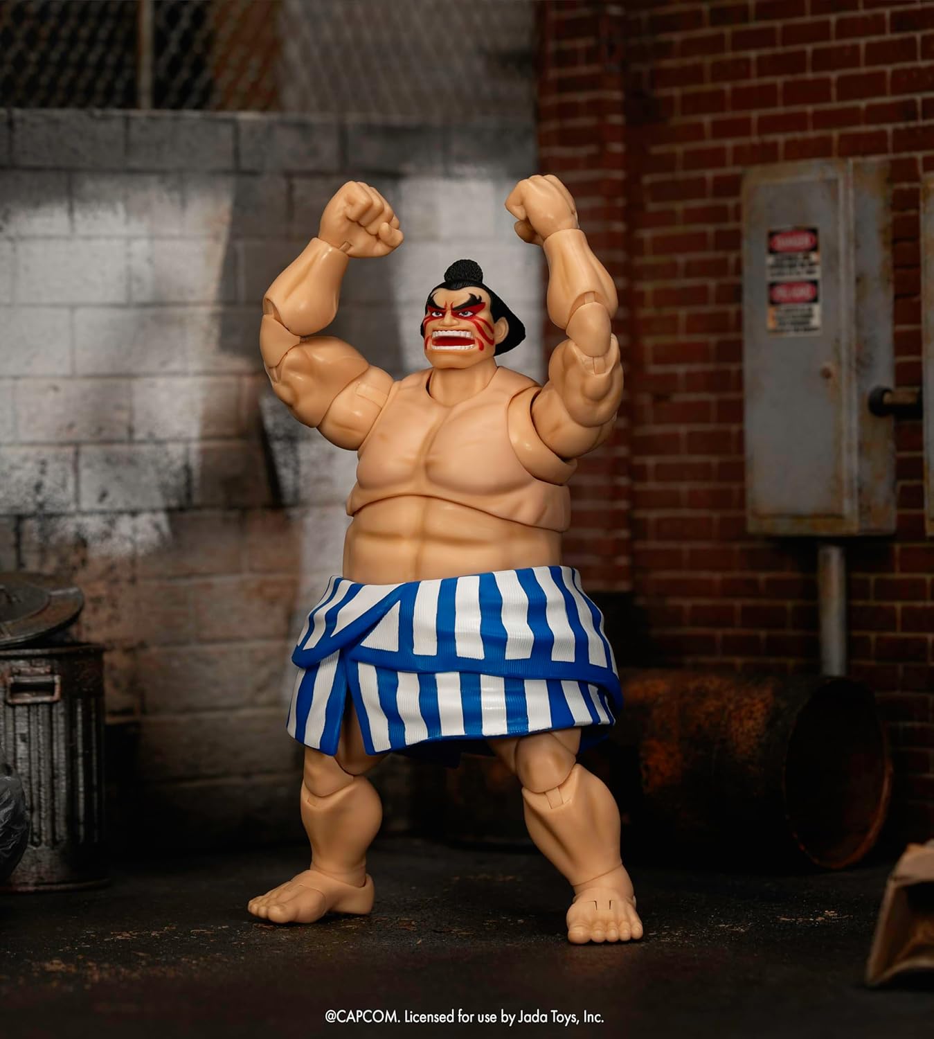 Jada Toys Street Fighter II Mr. Honda Action Figure 1:12 Deluxe Scale 6" Tall