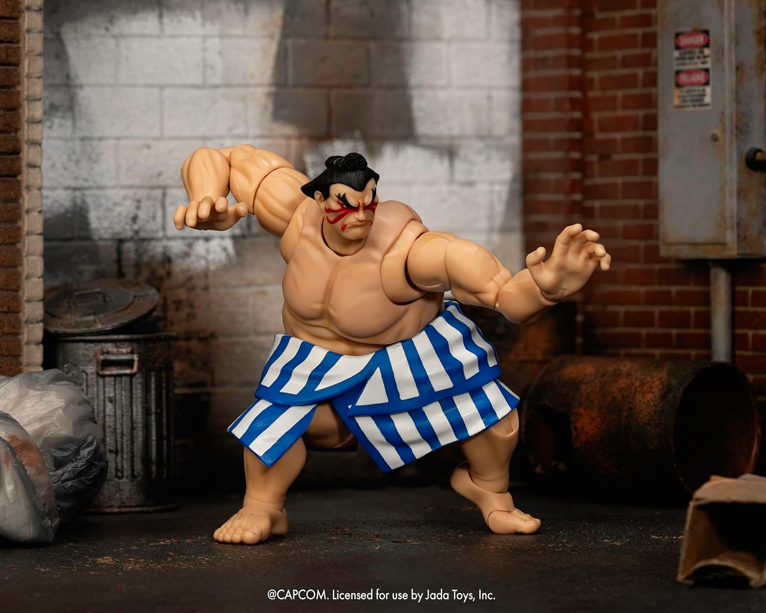 Jada Toys Street Fighter II Mr. Honda Action Figure 1:12 Deluxe Scale 6" Tall