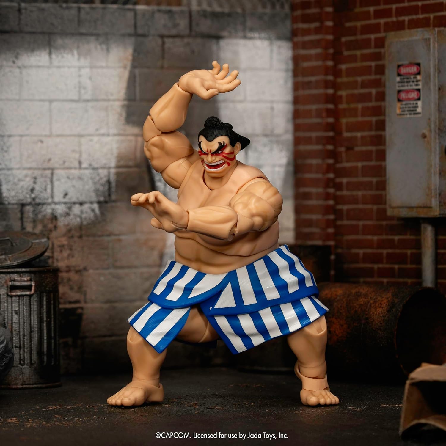 Jada Toys Street Fighter II Mr. Honda Action Figure 1:12 Deluxe Scale 6" Tall