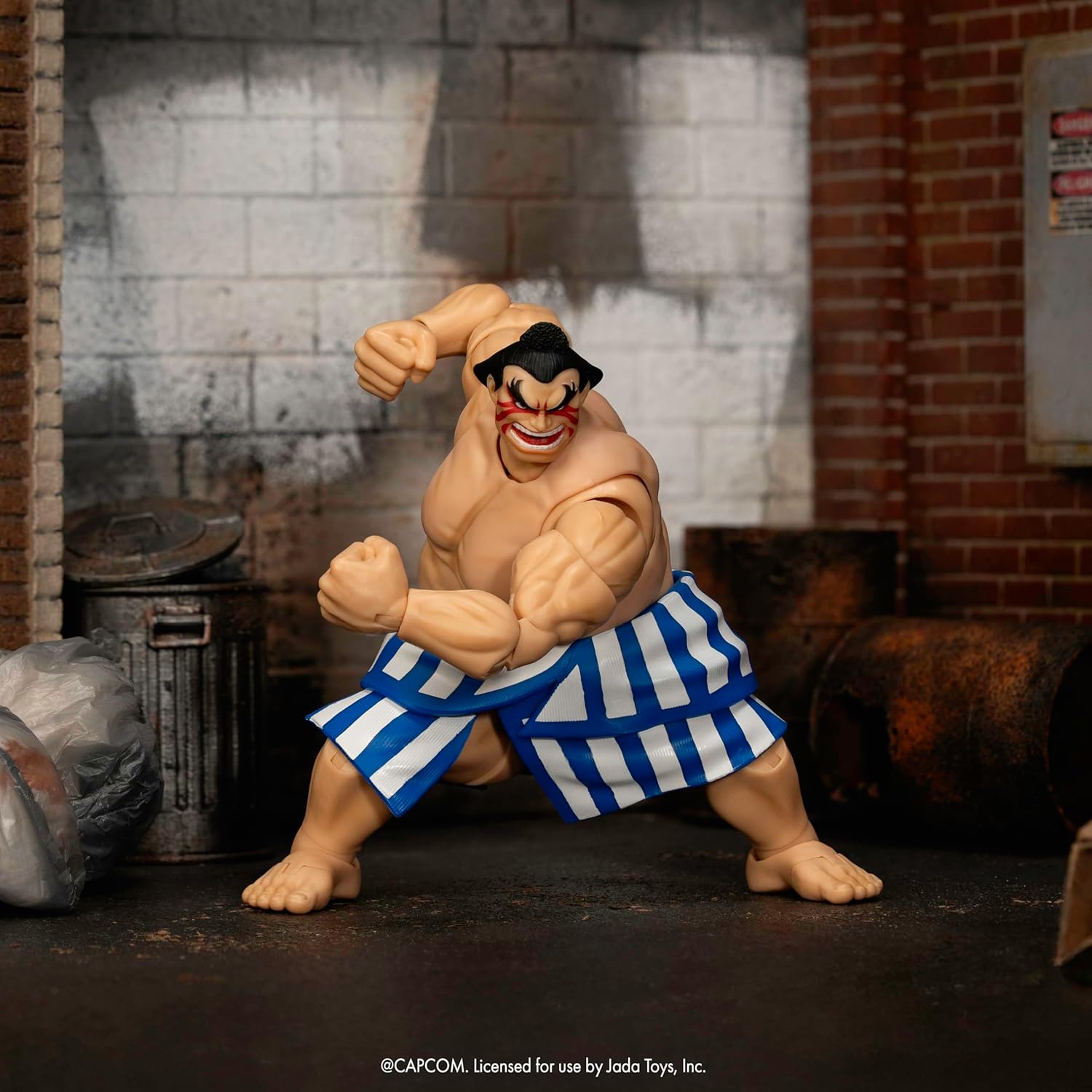 Jada Toys Street Fighter II Mr. Honda Action Figure 1:12 Deluxe Scale 6" Tall