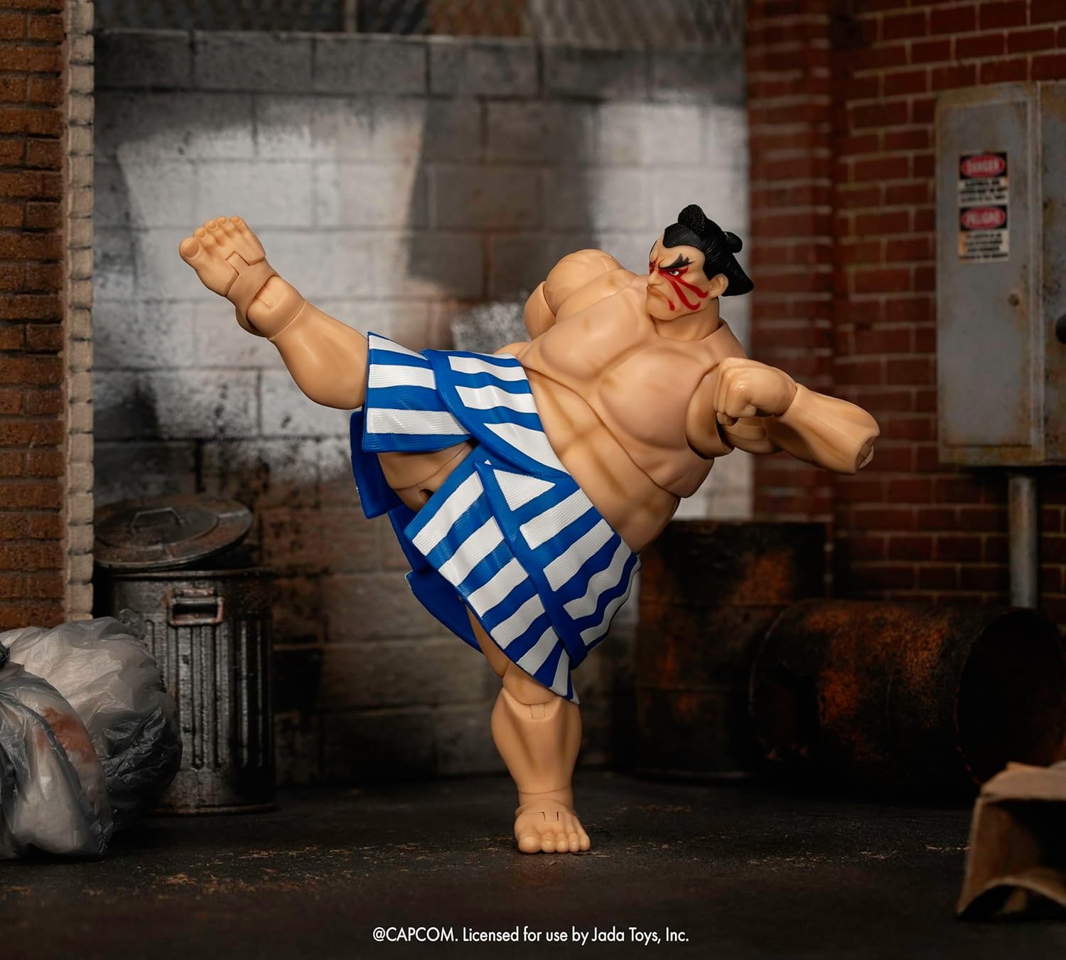 Jada Toys Street Fighter II Mr. Honda Action Figure 1:12 Deluxe Scale 6" Tall