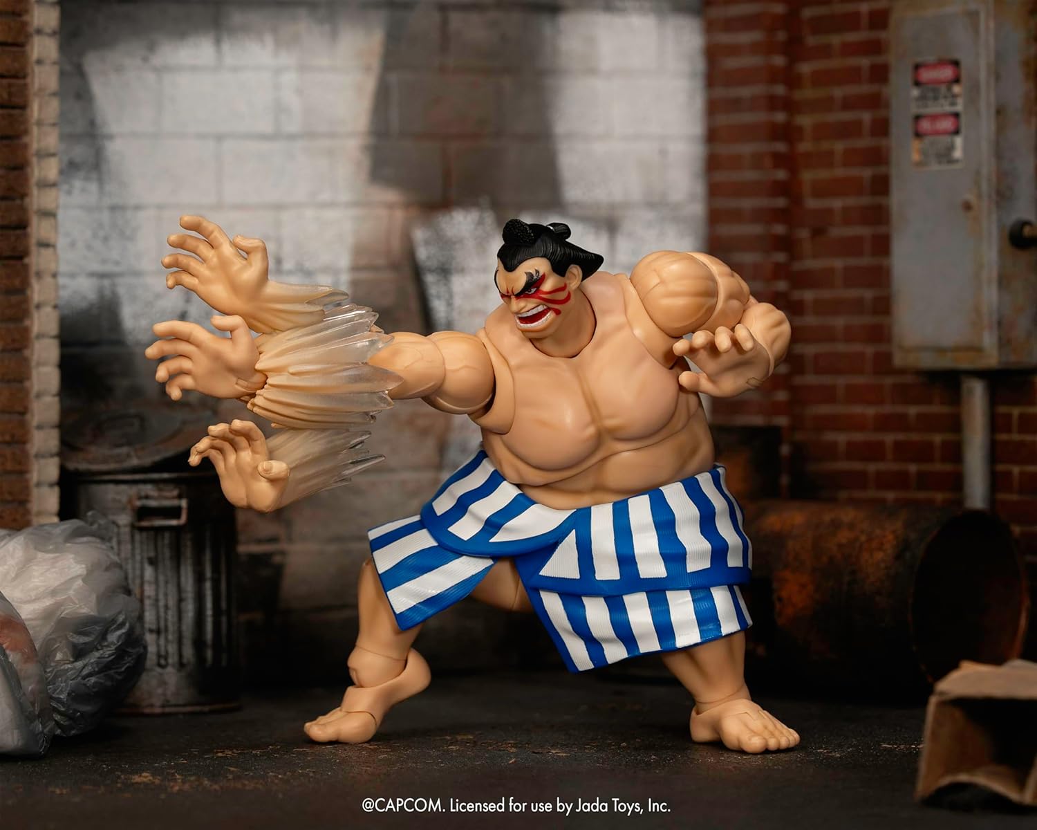 Jada Toys Street Fighter II Mr. Honda Action Figure 1:12 Deluxe Scale 6" Tall