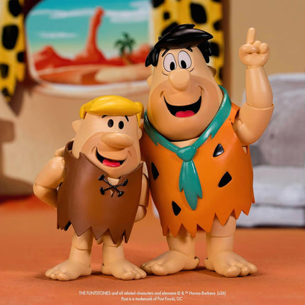 Jada Toys - Cocoa Pebbles Barney Rubble Action Figure Toys – 1:12 Scale – Fully Articulated – Retro Cartoon Collectible