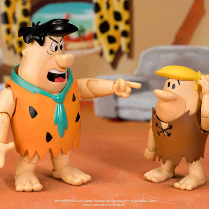 Jada Toys - Cocoa Pebbles Barney Rubble Action Figure Toys – 1:12 Scale – Fully Articulated – Retro Cartoon Collectible