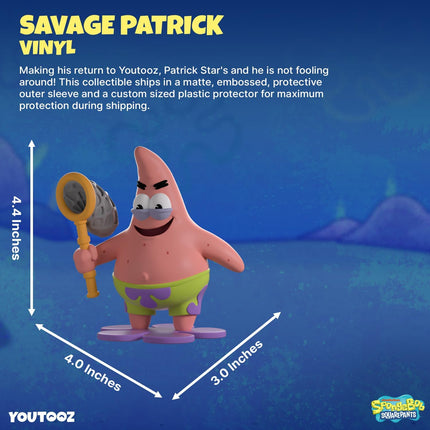 Youtooz - Spongebob Squarepants Savage Patrick 4.4" Collectible Figure