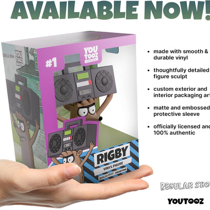 Youtooz - Regular Show Rigby 4.2" Vinyl Figure, Fan-Favorite Collectible