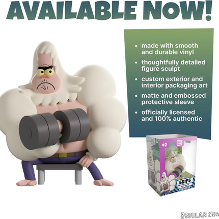 Youtooz - Regular Show Skips 4.1" Vinyl Figure, Immortal Yeti Collectible
