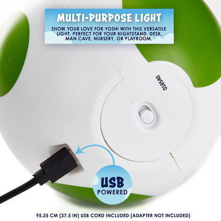 Yoshi Egg Light 8 in x 7 in | Super Mario Gifts and Room Décor |Officially Licensed Nintendo Merchandise