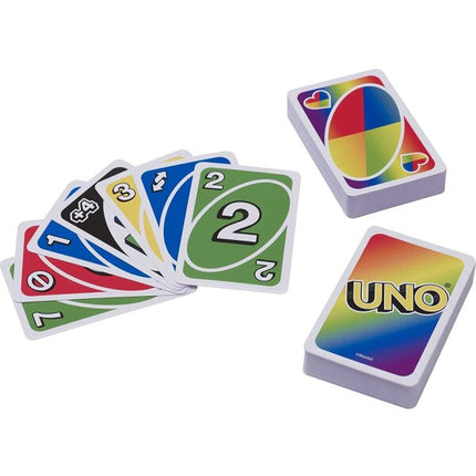 Mattel Games UNO Play with Pride Card Game with 112 Cards and Instructions