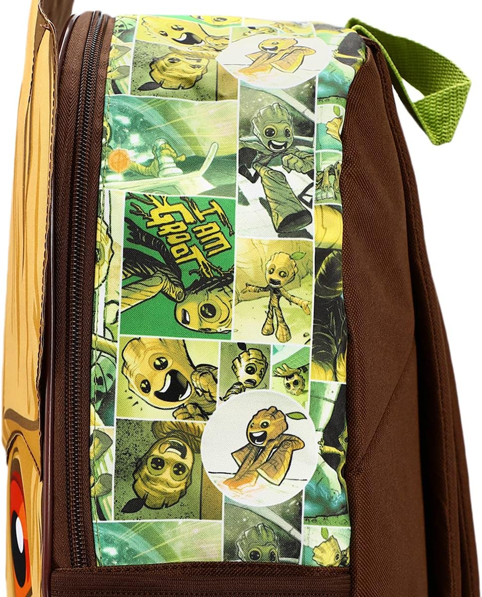 groot mini backpack inside Marvel Guardians of the Galaxy Groot Big Face Backpack