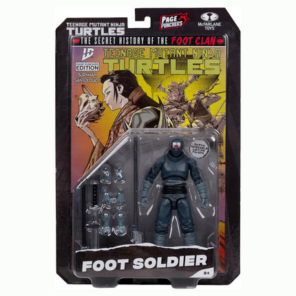 McFarlane Toys-Teenage Mutant Ninja Turtles (Page Punchers) Foot Soldier 5in Action Figure with Comic