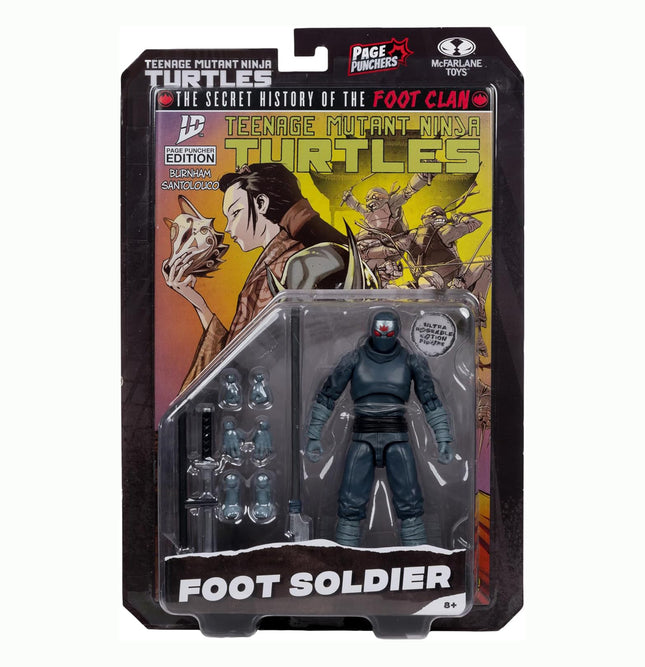 McFarlane Toys-Teenage Mutant Ninja Turtles (Page Punchers) Foot Soldier 5in Action Figure with Comic