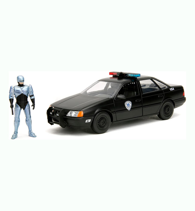 Jada Toys Robocop 35th Anniversary 1:24 OCP Ford Taurus Die-Cast Car & 2.75" Robocop Figure
