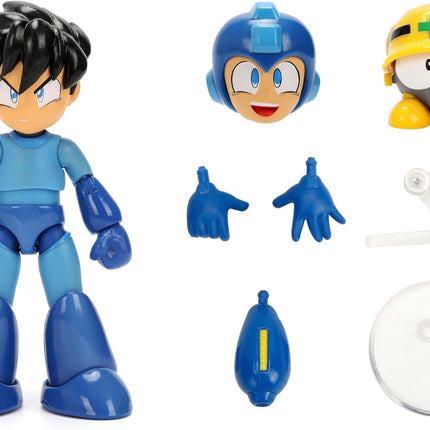 Mega Man Wave 3 Mega Man Action Figure with Neo Metal Figure – 1:12 Deluxe Scale – 6" Tall