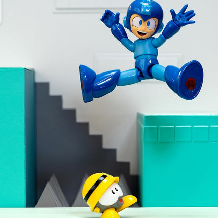 Mega Man Wave 3 Mega Man Action Figure with Neo Metal Figure – 1:12 Deluxe Scale – 6" Tall