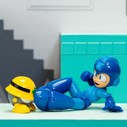 Mega Man Wave 3 Mega Man Action Figure with Neo Metal Figure – 1:12 Deluxe Scale – 6" Tall