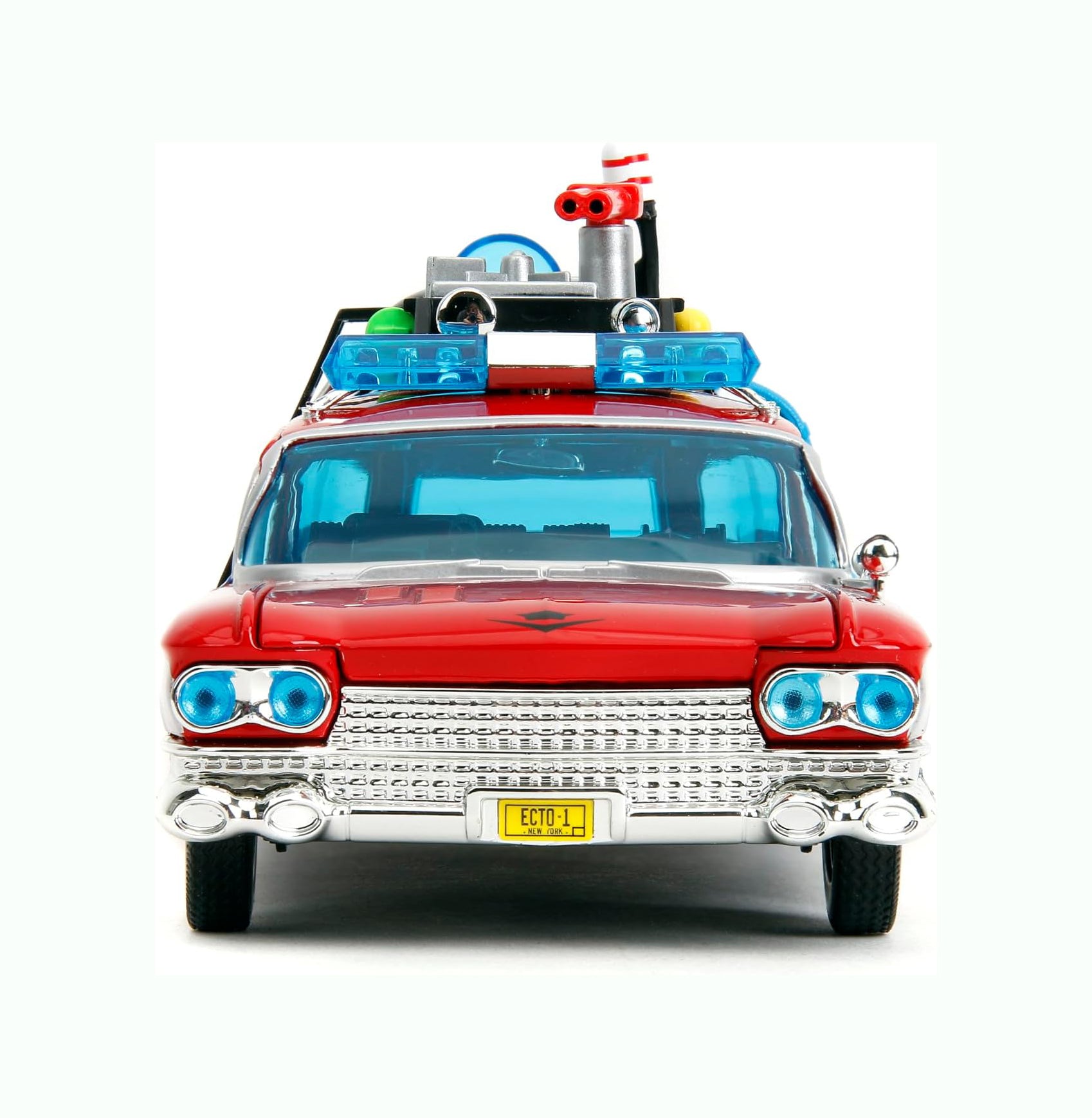 Jada Toys 1:24 Ghostbusters Ecto-1 Mashup with Optimus Prime G1 Graphics Die-Cast Car