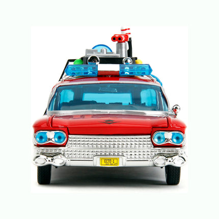 Jada Toys 1:24 Ghostbusters Ecto-1 Mashup with Optimus Prime G1 Graphics Die-Cast Car