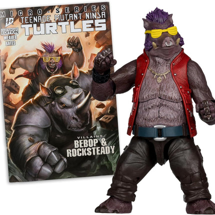 McFarlane Toys-Teenage Mutant Ninja Turtles (Page Punchers) Bebop 5in Action Figure with Comic