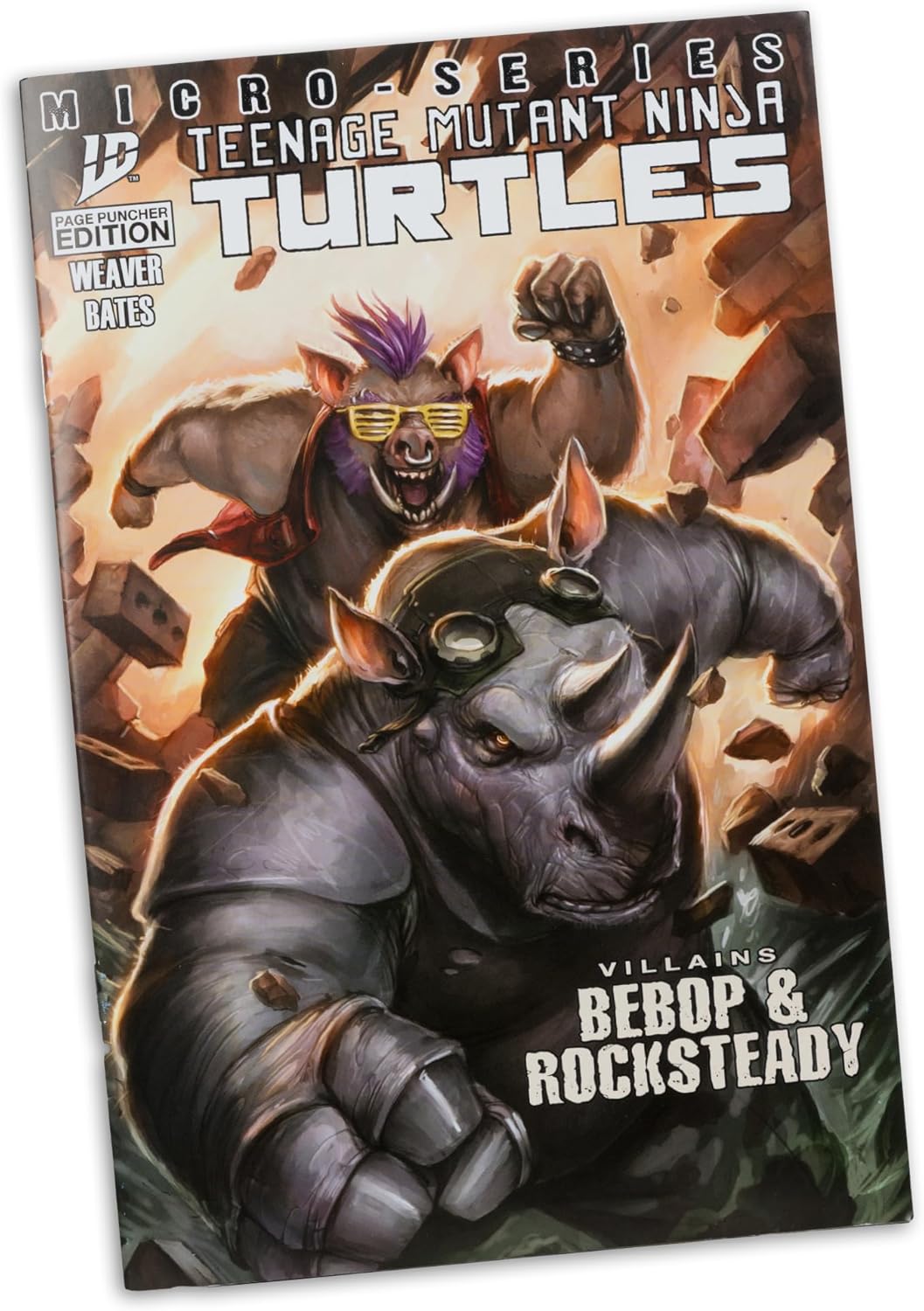 McFarlane Toys-Teenage Mutant Ninja Turtles (Page Punchers) Bebop 5in Action Figure with Comic