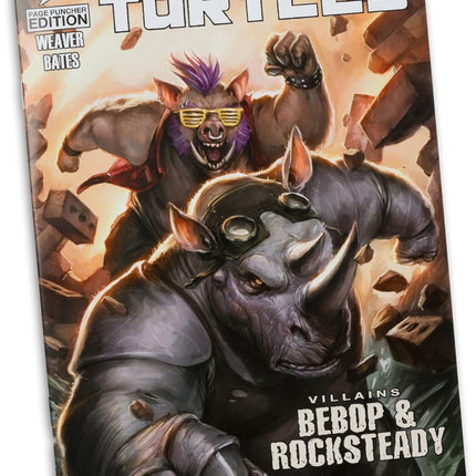 McFarlane Toys-Teenage Mutant Ninja Turtles (Page Punchers) Bebop 5in Action Figure with Comic