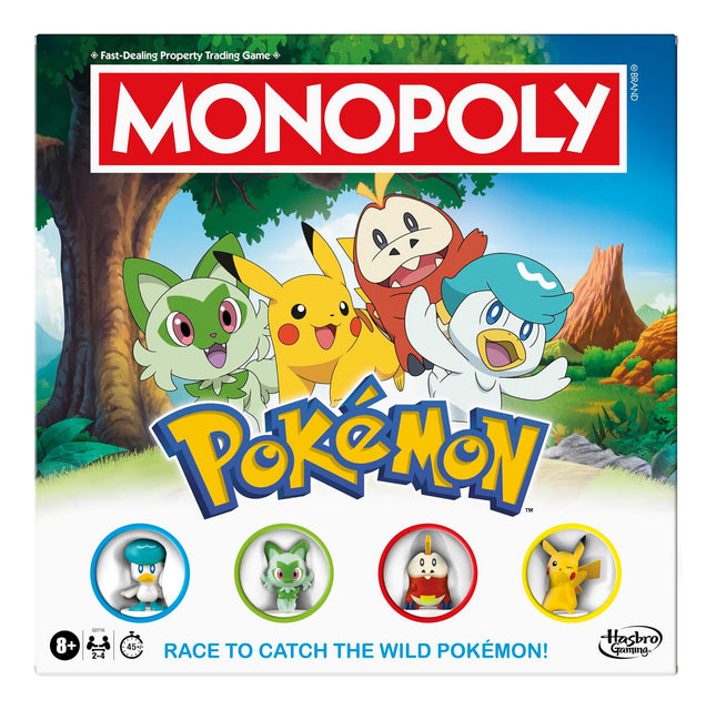 Monopoly Pokémon Edition Board Game | Ages 8 and Up | 2 to 4 Players