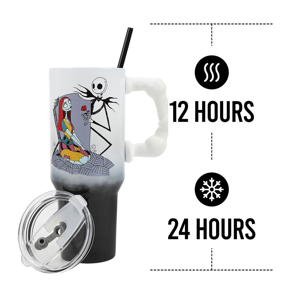 The Nightmare Before Christmas 40 oz. Sculpted Handle Stainless Steel Tumbler