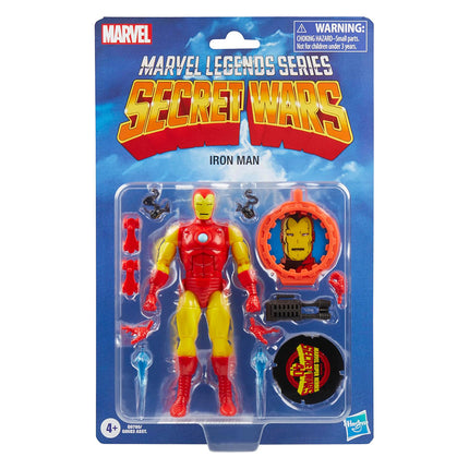 Marvel Legends Retro Series - Secret Wars Classic Red & Yellow Iron Man Action Figure