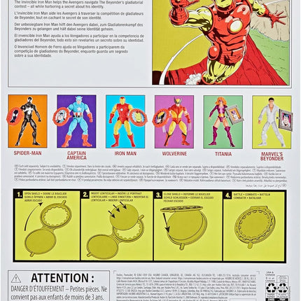Marvel Legends Retro Series - Secret Wars Classic Red & Yellow Iron Man Action Figure