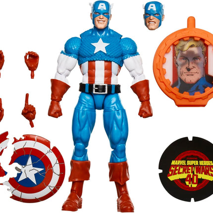 Marvel Legends Retro Series - Secret Wars Captain America Action Figure