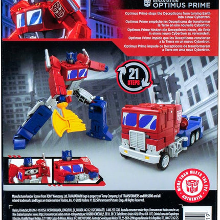 Transformers Toys Studio Series Deluxe Class Devastation Optimus Prime, 4.5-inch Converting Action Figure