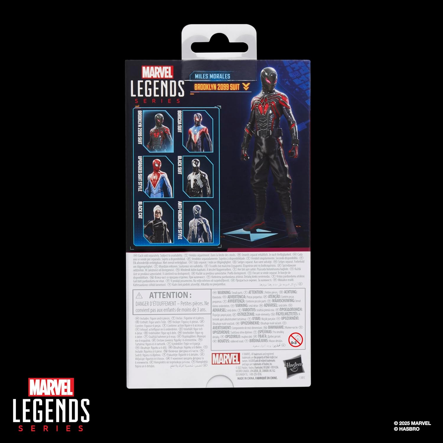 Marvel Legends Series Gamerverse Miles Morales Brooklyn 2099 Suit, Spider-Man 2 Video Game -Inspired Collectible 6 Inch Action Figure