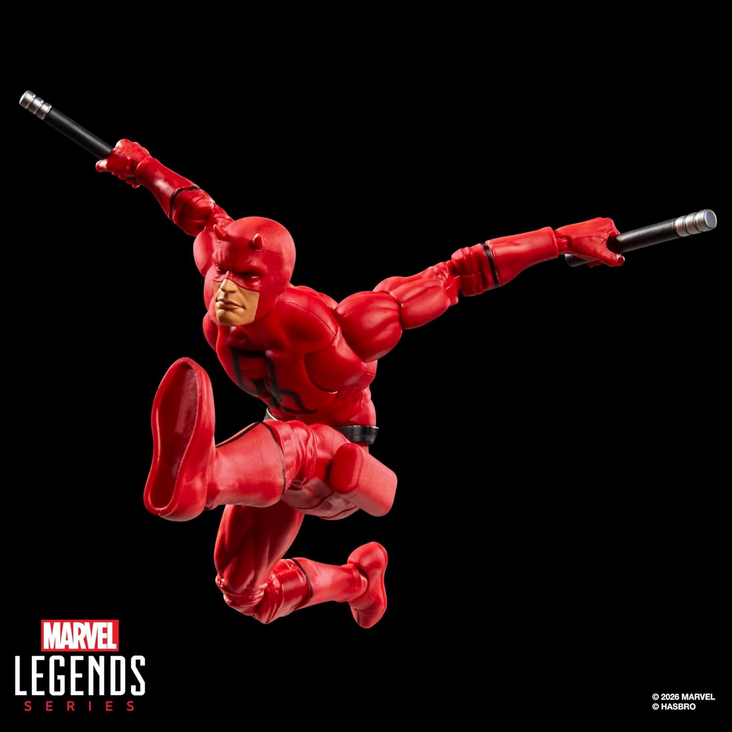 Marvel Legends Series Secret Wars Daredevil, Retro Comics Collectible 6 Inch Action Figure with Lenticular Shield