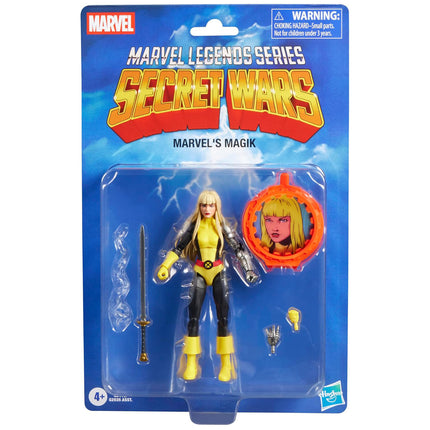Marvel Legends Series Secret Wars Magik, Retro X-Men and New Mutants Comics Collectible 6 Inch Action Figure with Lenticular Shield