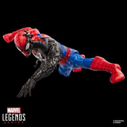 Marvel Legends Series Secret Wars Spider-Man (Alien Costume), Retro Comics Collectible 6 Inch Action Figure with Lenticular Shield