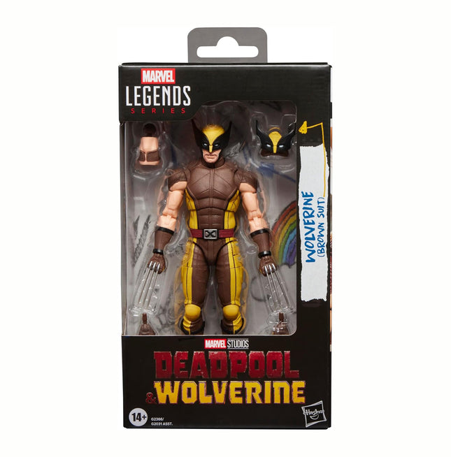 Marvel Legends Series Wolverine (Brown Suit), Deadpool & Wolverine Collectible 6-Inch Action Figure